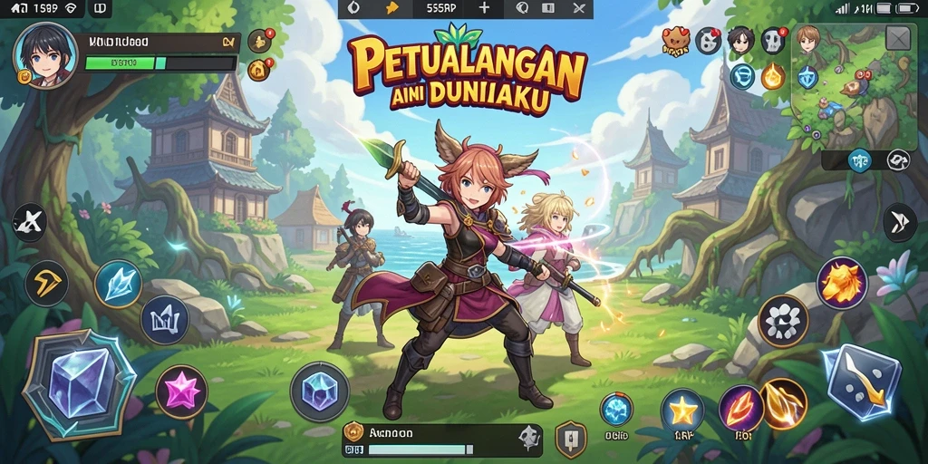 Gameplay menarik dari 55RP dengan karakter penuh warna.