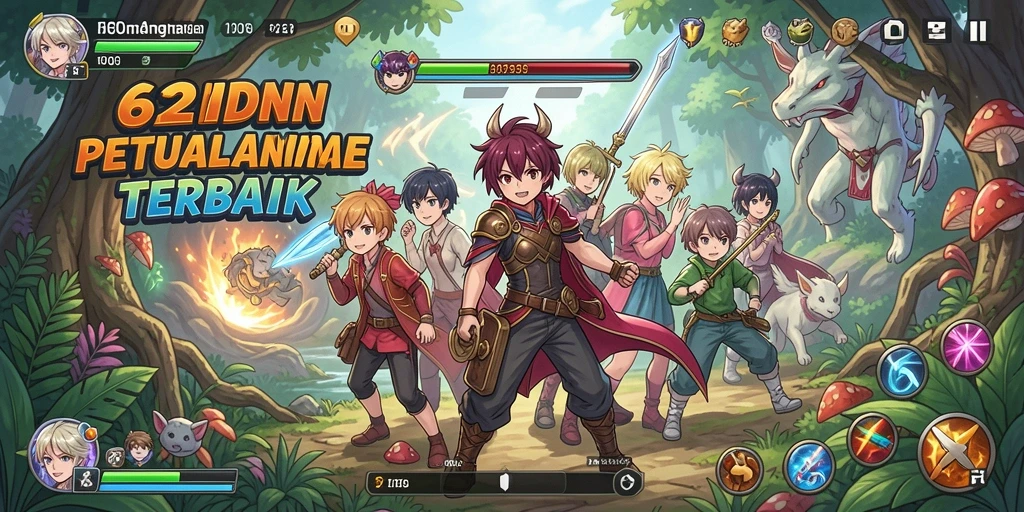 Gameplay seru di 62IDN dengan karakter Anime yang ikonik.