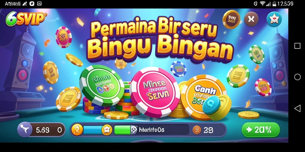 Screenshot gameplay 6SVIP dengan tampilan bingo yang menarik.