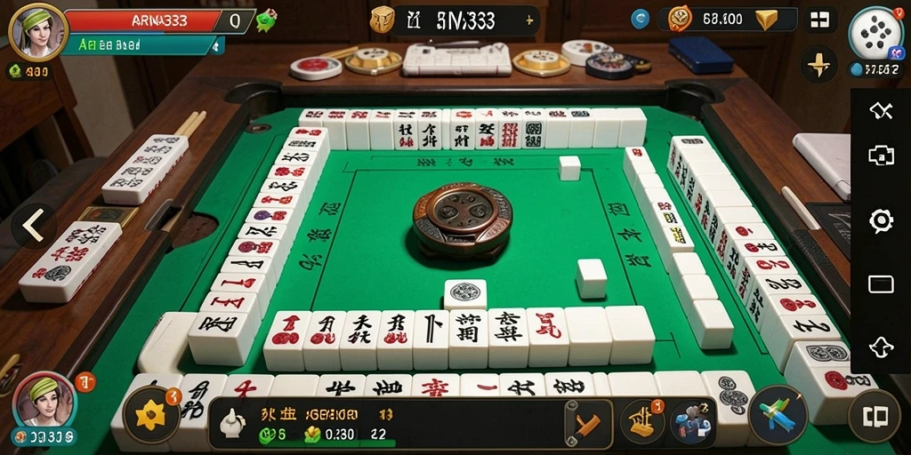 Tampilan gameplay seru dari ARENA333 yang menggambarkan pengalaman Mahjong.