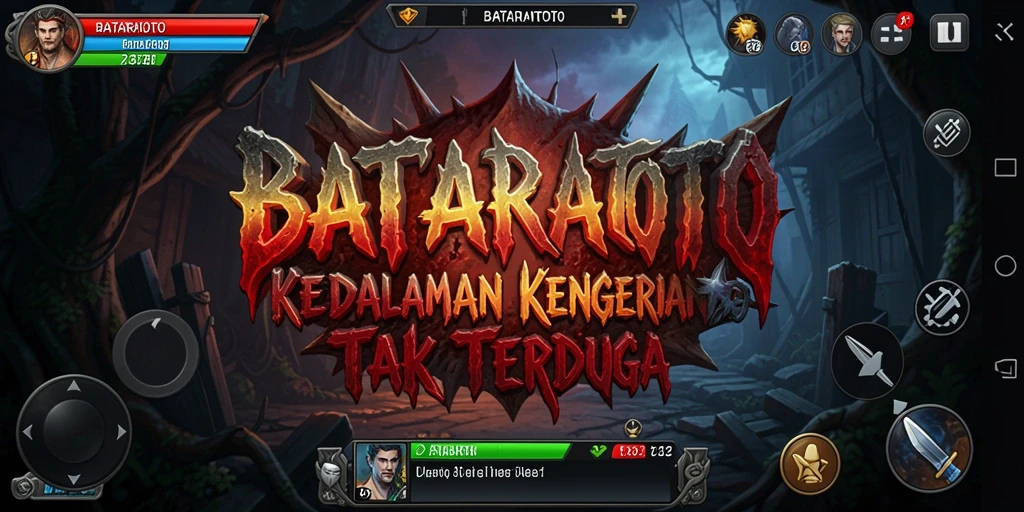 Tangkapan layar menampilkan suasana mencekam dalam game BATARATOTO.