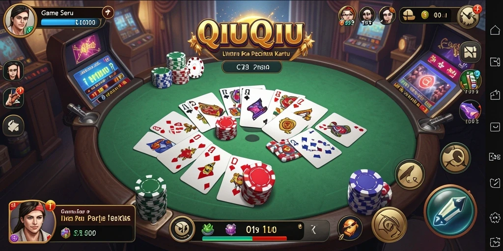 Tampilan gameplay seru dari C789 dengan aksi QiuQiu yang mendebarkan.