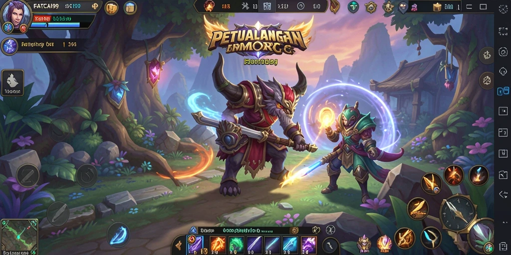 Tampilan gameplay dari FATCAI99 yang menakjubkan dan seru.
