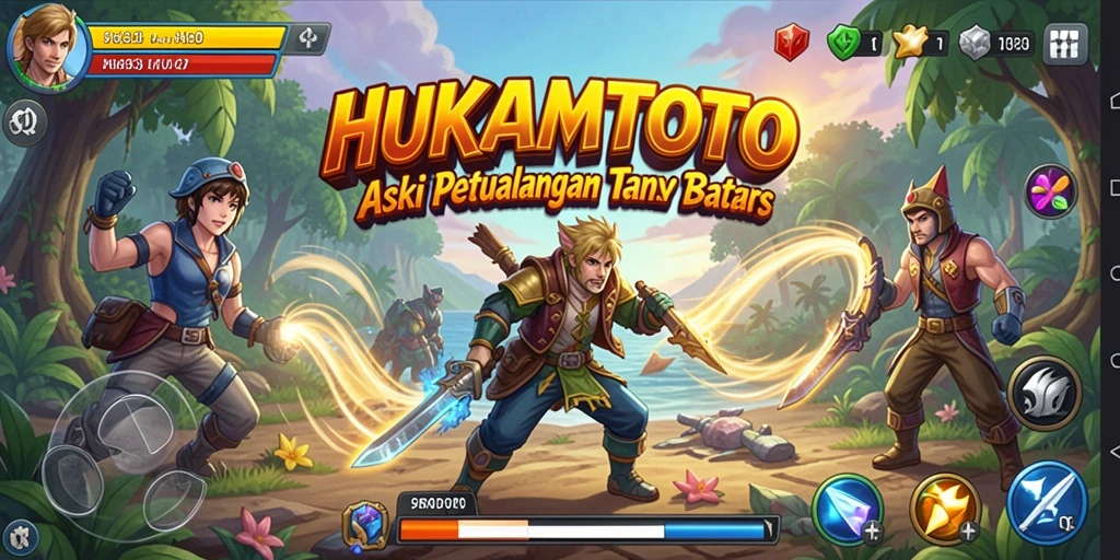 Tampilan seru pertarungan dalam HUKUMTOTO yang memacu adrenalin.