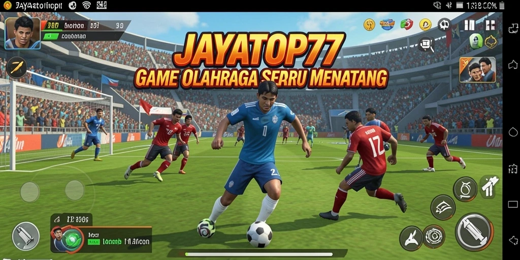Tampilan gameplay menegangkan dalam JAYATOP77 saat bertanding.