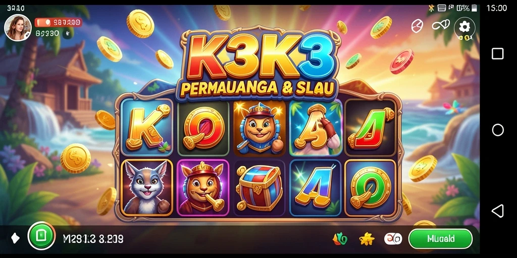 Gameplay Slot K3K3 yang mengasyikkan dan penuh warna.