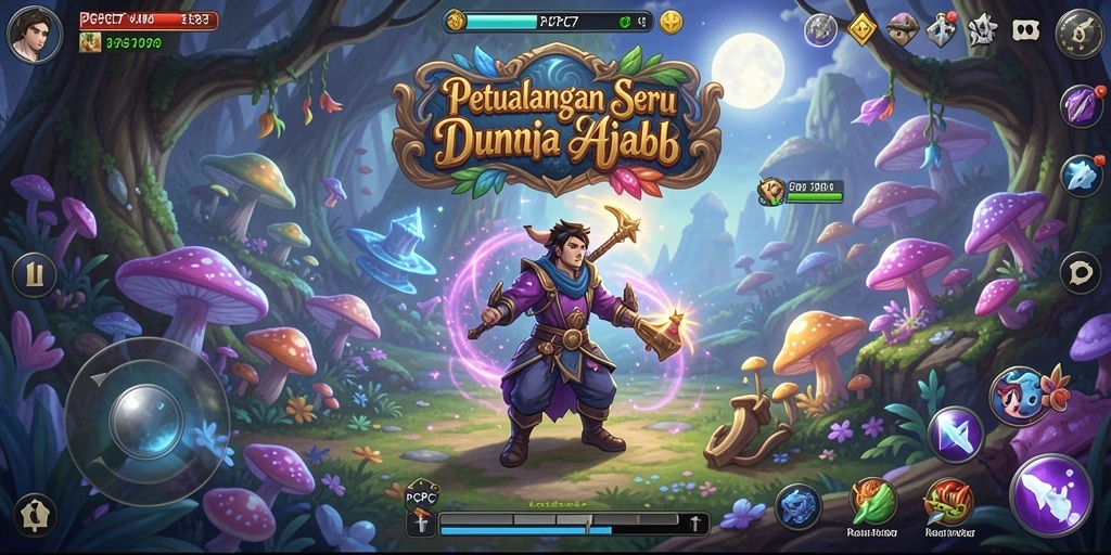 Tangkapan layar gameplay PCPC7 menunjukkan aksi petualangan seru.