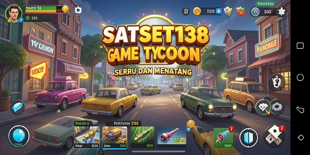 Tangkapan layar utama SATSET138 menunjukkan gameplay yang menarik dan penuh strategi Tycoon.