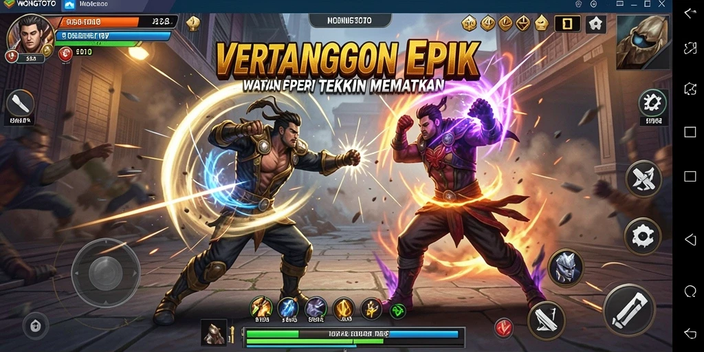 Tampilan gameplay seru di WONGTOTO dengan karakter beragam.