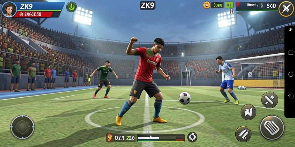 Pengalaman gameplay ZK9 yang mendebarkan dalam dunia olahraga.